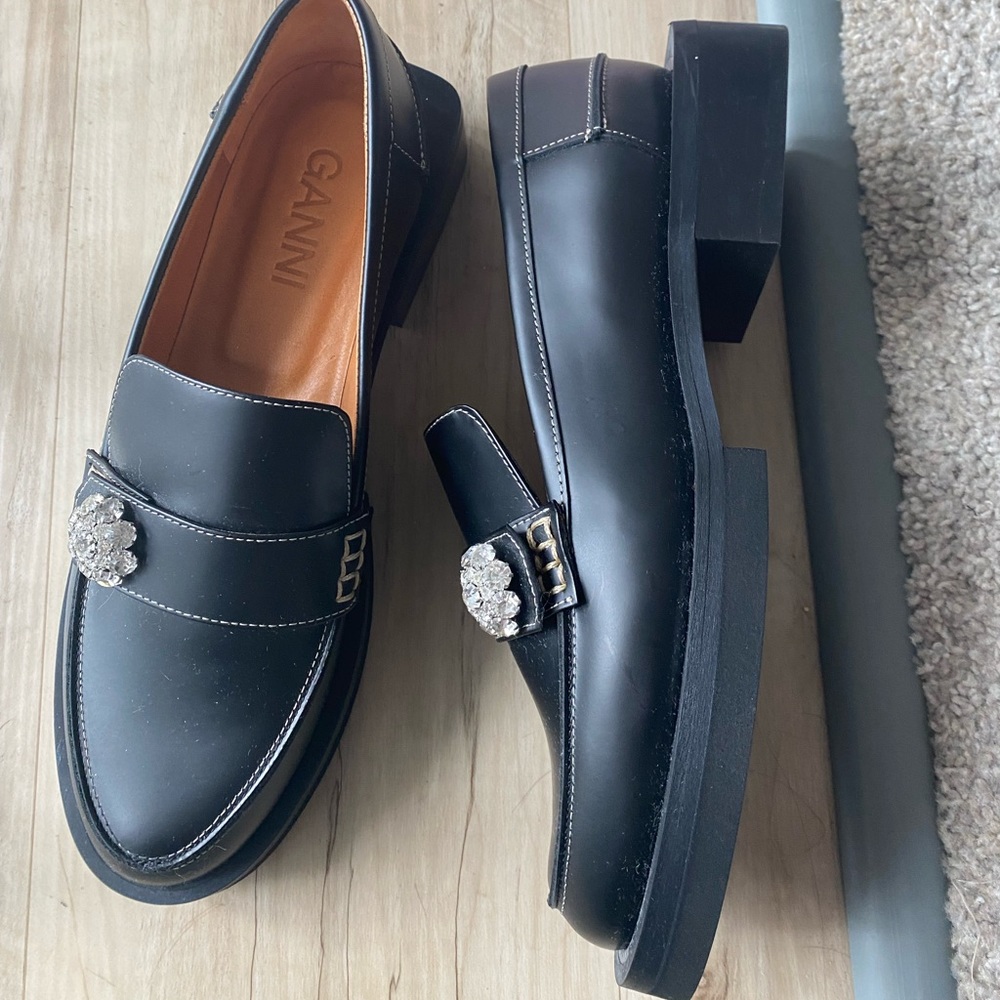 Brand new without box Ganni loafers